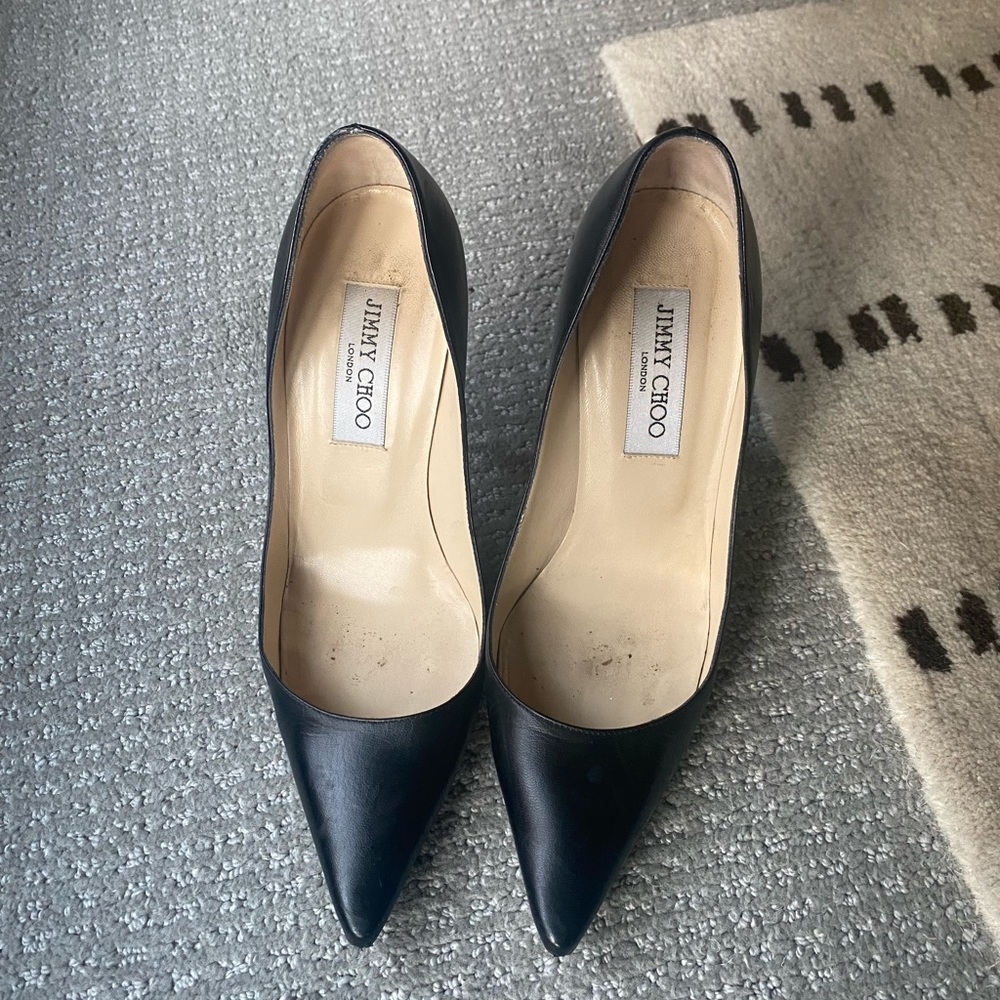 Jimmy Choo black pumps stilettos